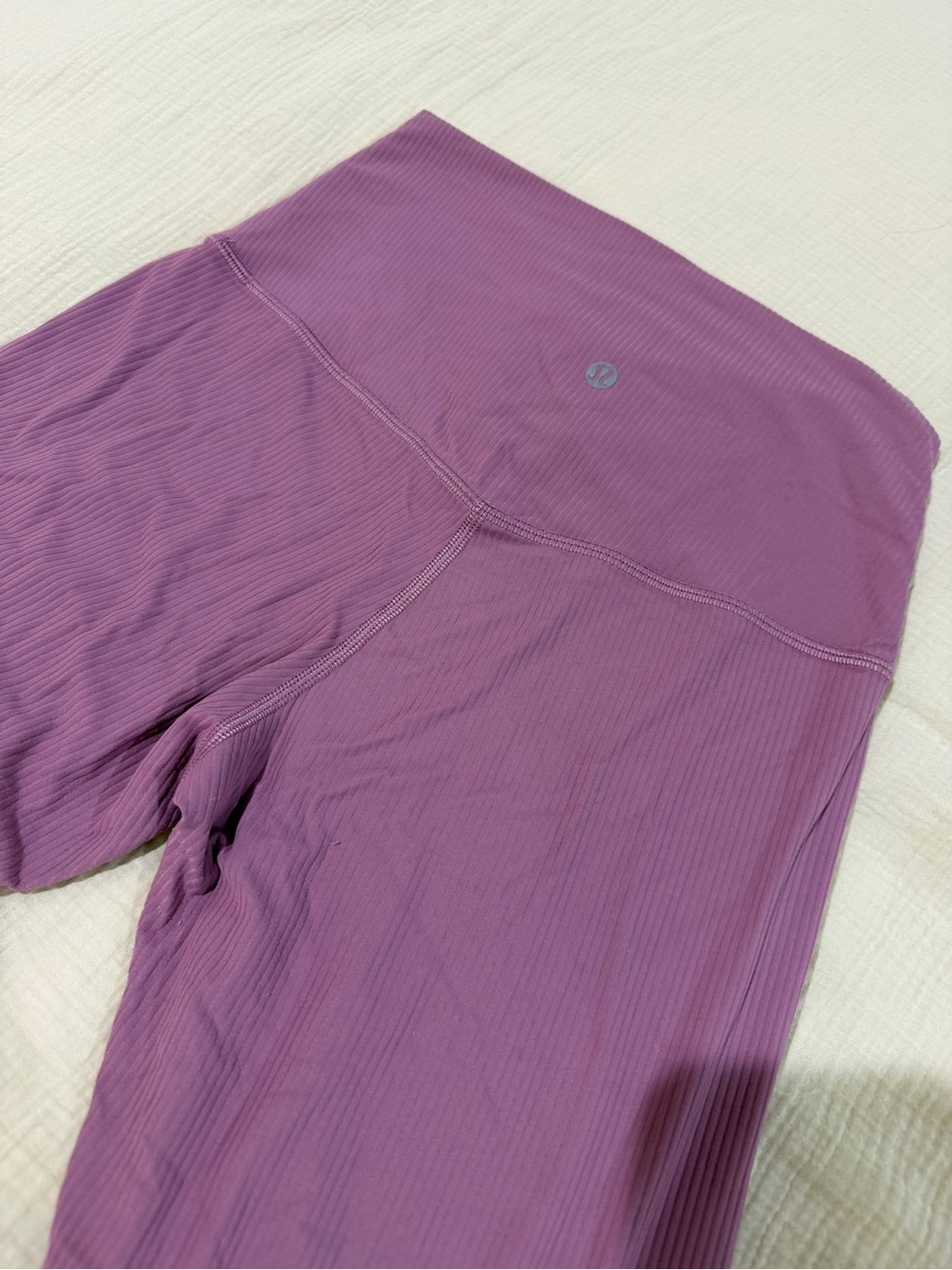 lululemon athletica Mauve Ribbed High-Waist Leggings size 6